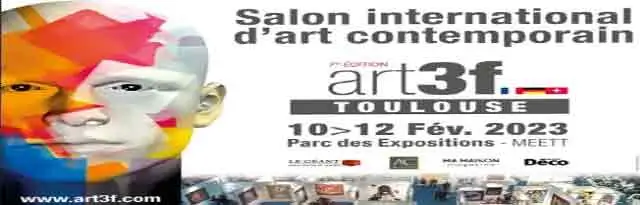 flyer exposition contemporaine art 3F à Toulouse